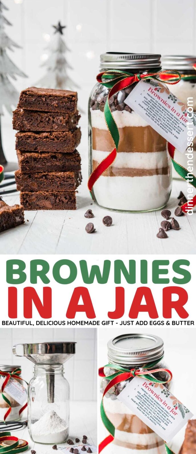 Brownies in a Jar Collage