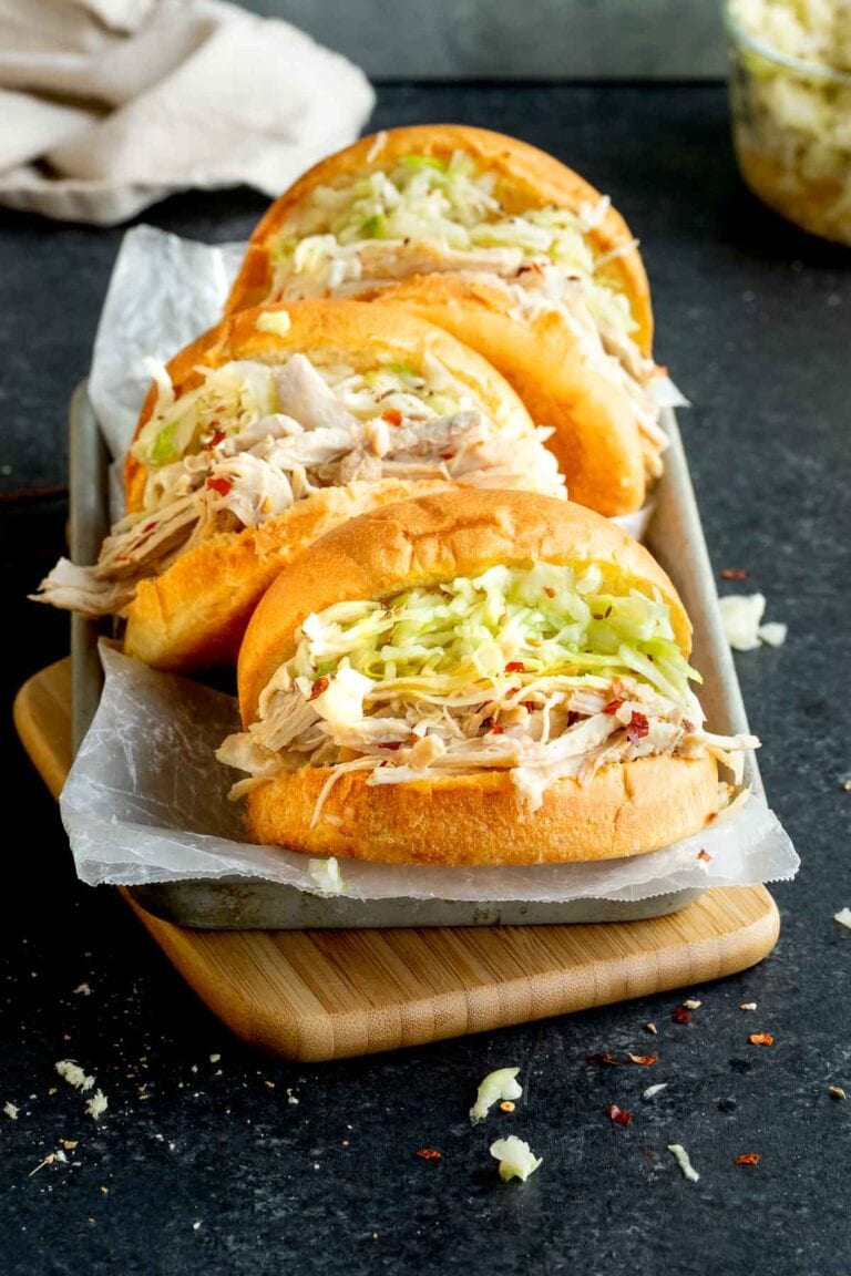 Carolina BBQ Vinegar Shredded Chicken Recipe Dinner, then Dessert