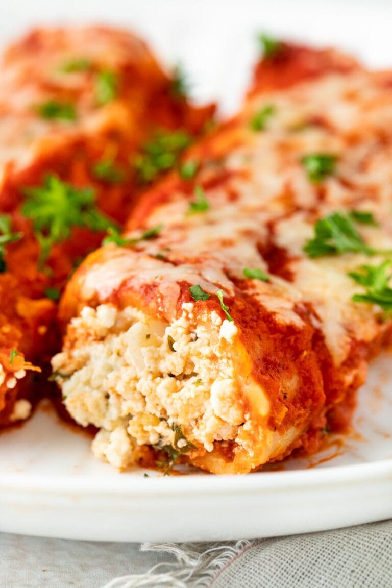 Easy Cheesy Manicotti Recipe Dinner, then Dessert