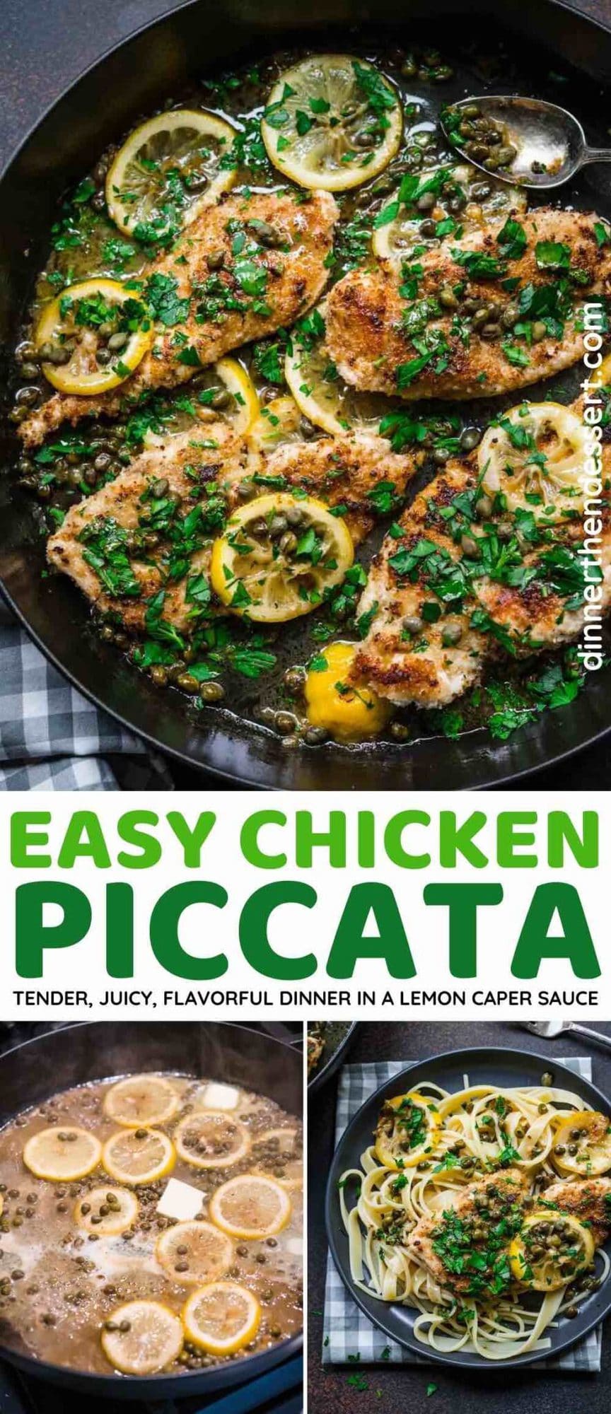 Easy Chicken Piccata Recipe [VIDEO] - Dinner, then Dessert