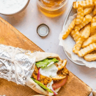 Pita and fries