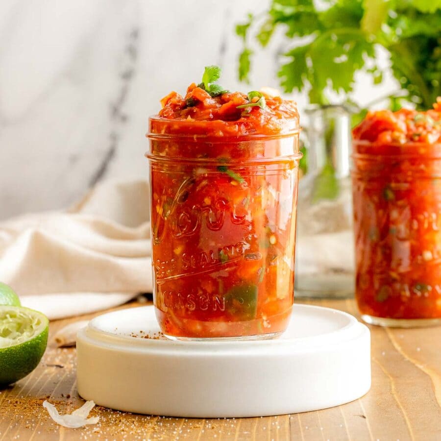 Easy Cooked Jar Salsa