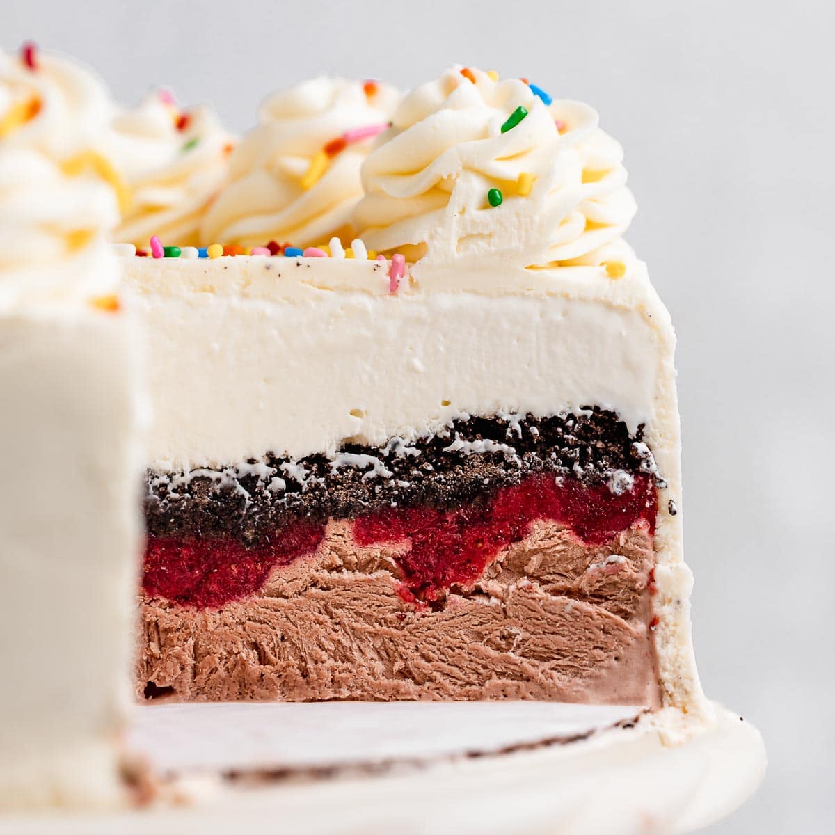 Red, White, and Blue Ice Cream Cake Recipe | Epicurious