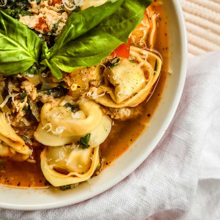 Italian Sausage Tortellini Soup Recipe Dinner, then Dessert