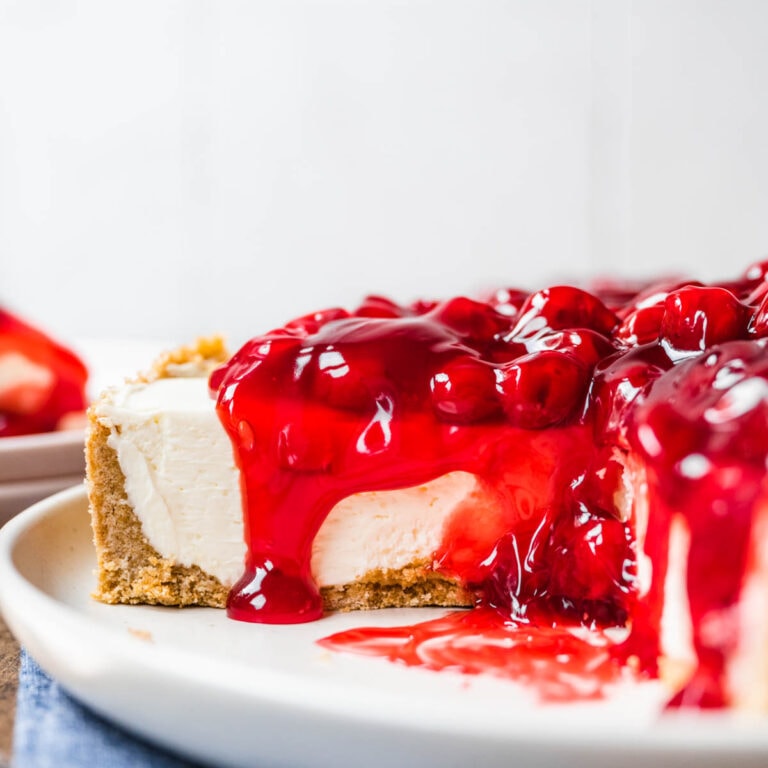 NoBake Cherry Cheesecake Recipe Dinner, then Dessert