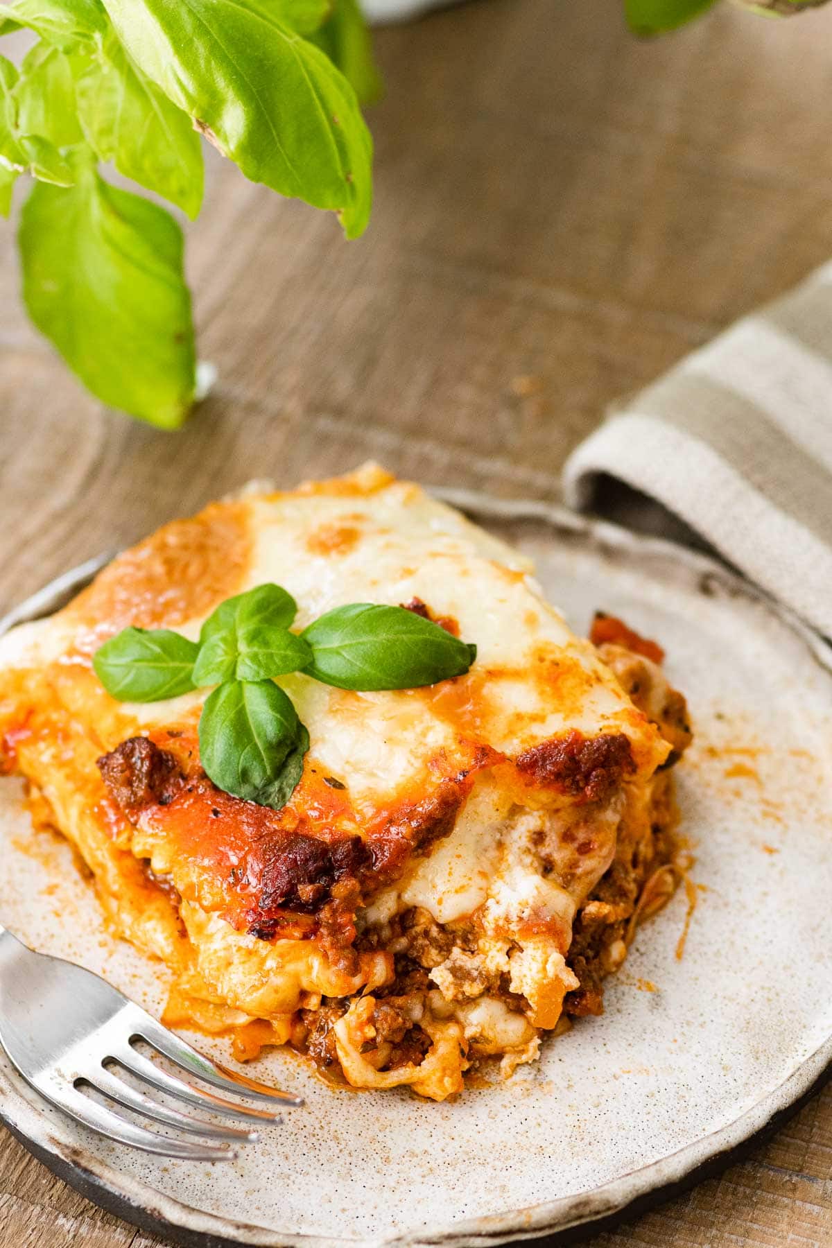 Ravioli Lasagna Bake on plate