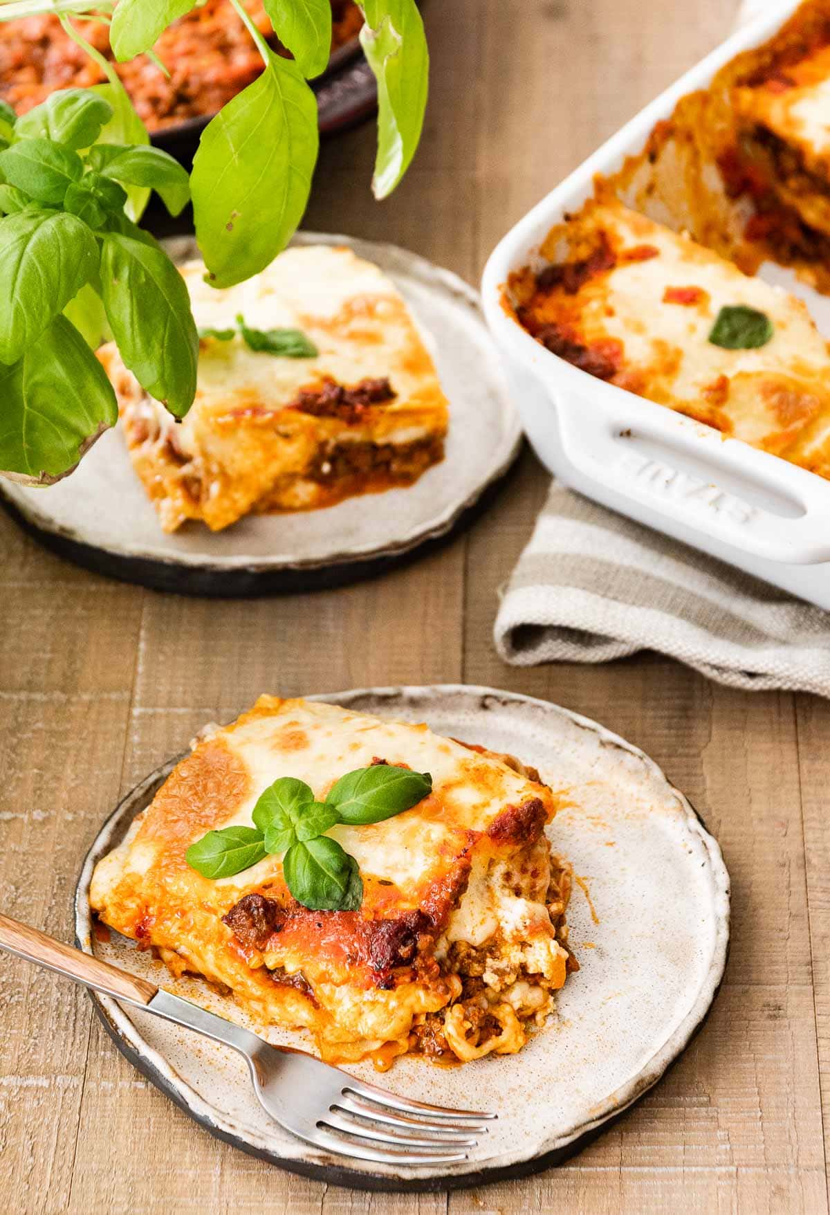 Ravioli Lasagna Bake on plate