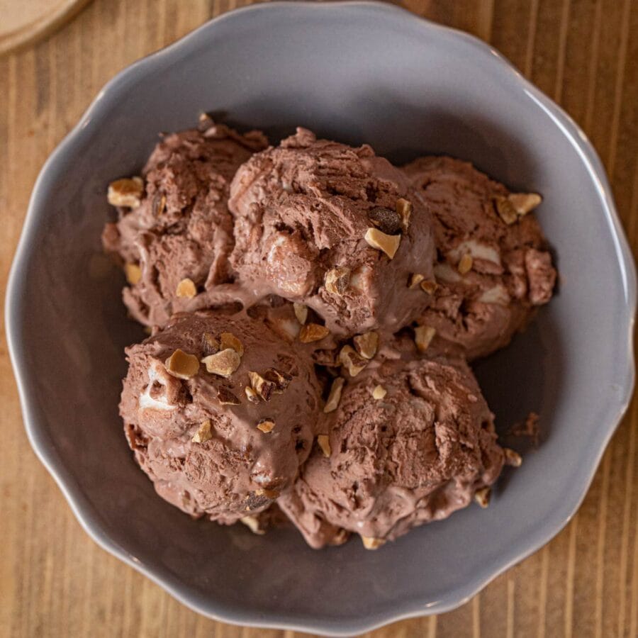 rocky road ice cream without nuts