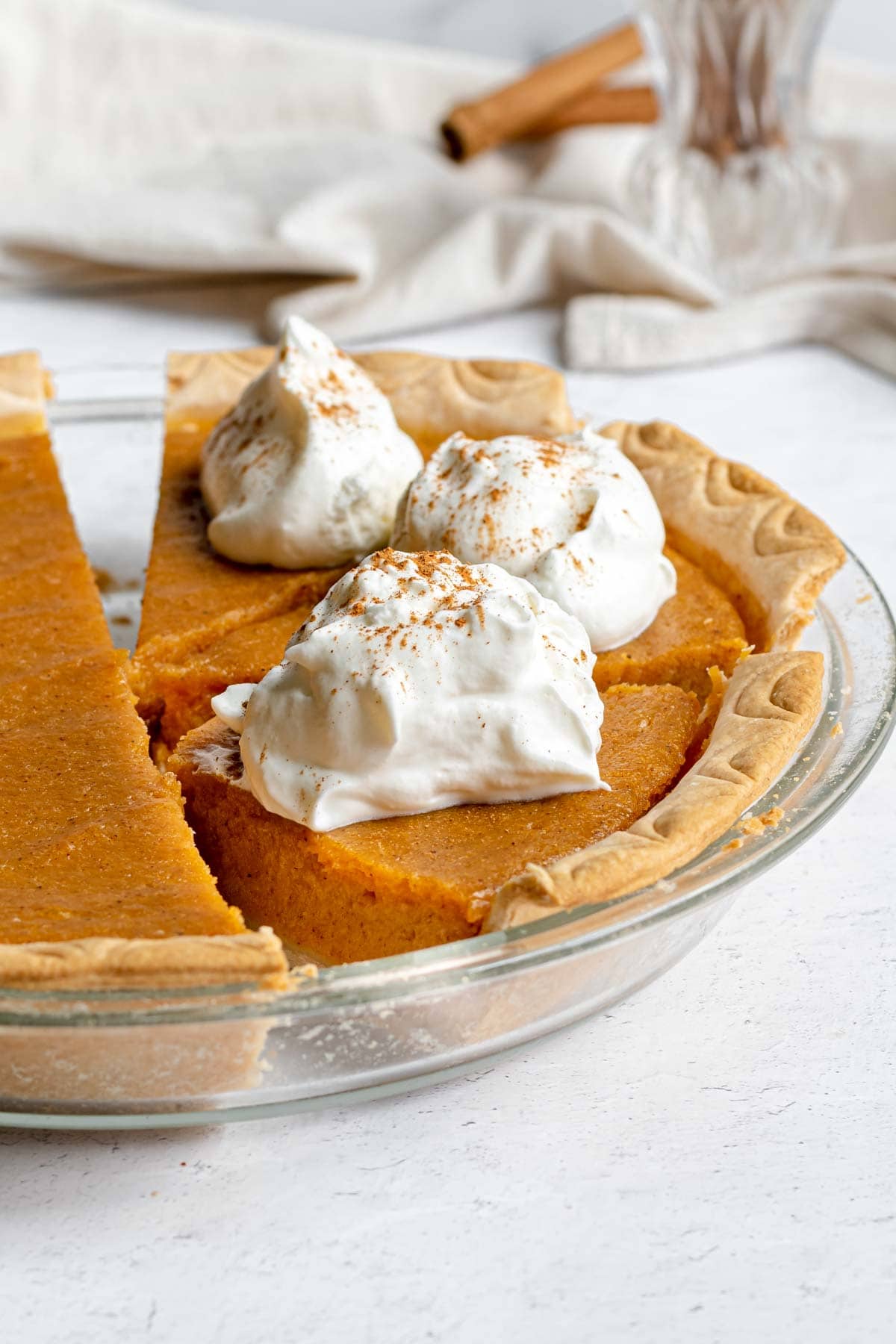 Sweet Potato Pie in pie dish