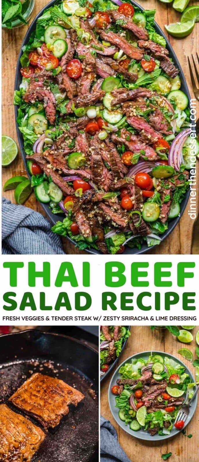 Thai Beef Salad collage