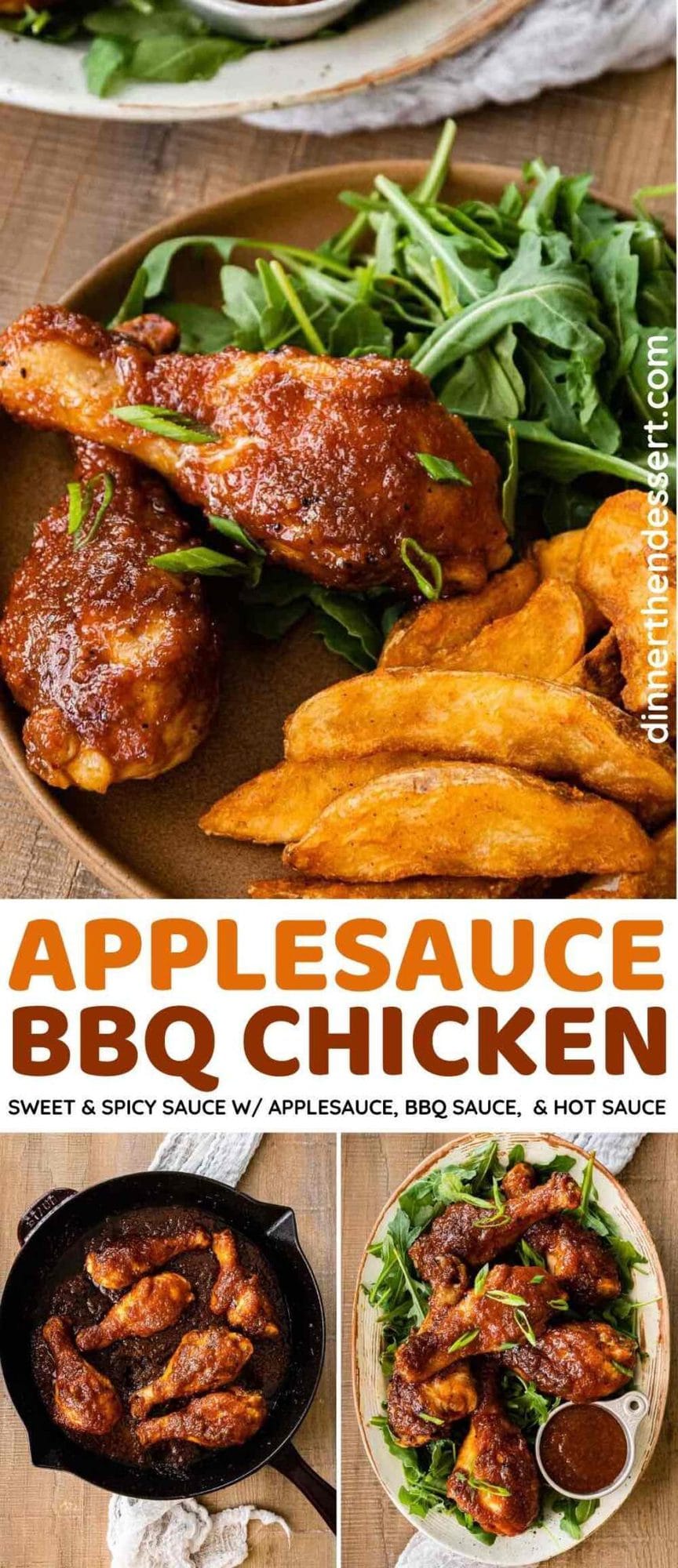 Applesauce BBQ Chicken Recipe Dinner, then Dessert