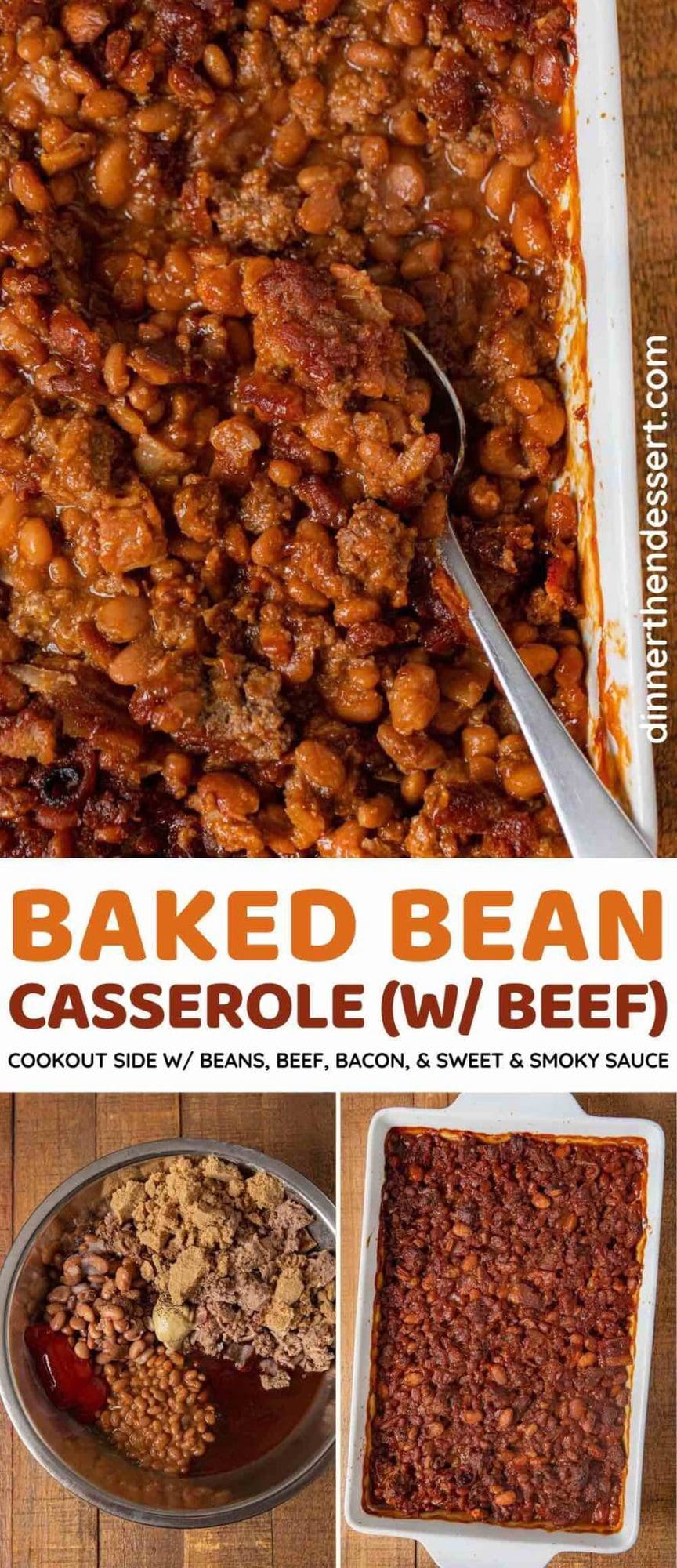 Baked Bean Casserole (with Beef) - Dinner, then Dessert