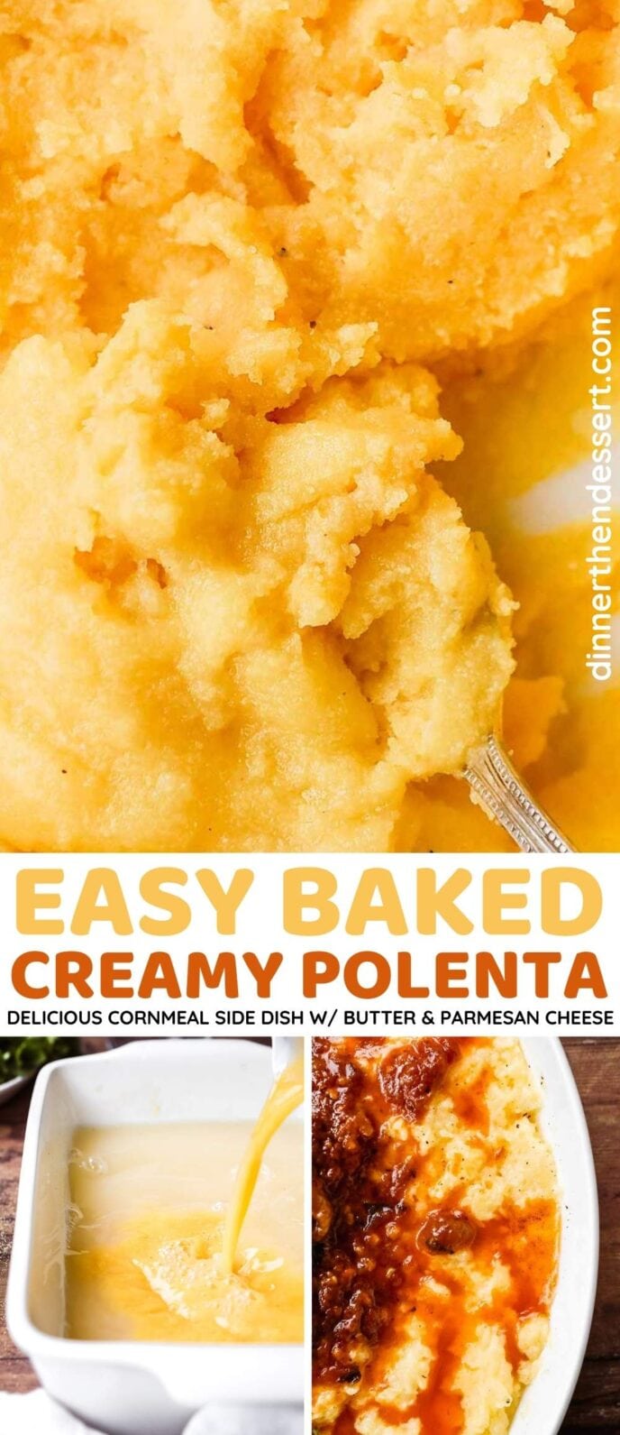 Baked Creamy Polenta collage