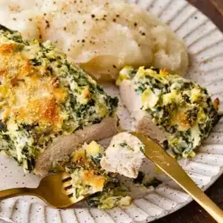 Smothered chicken with mashed potatoes