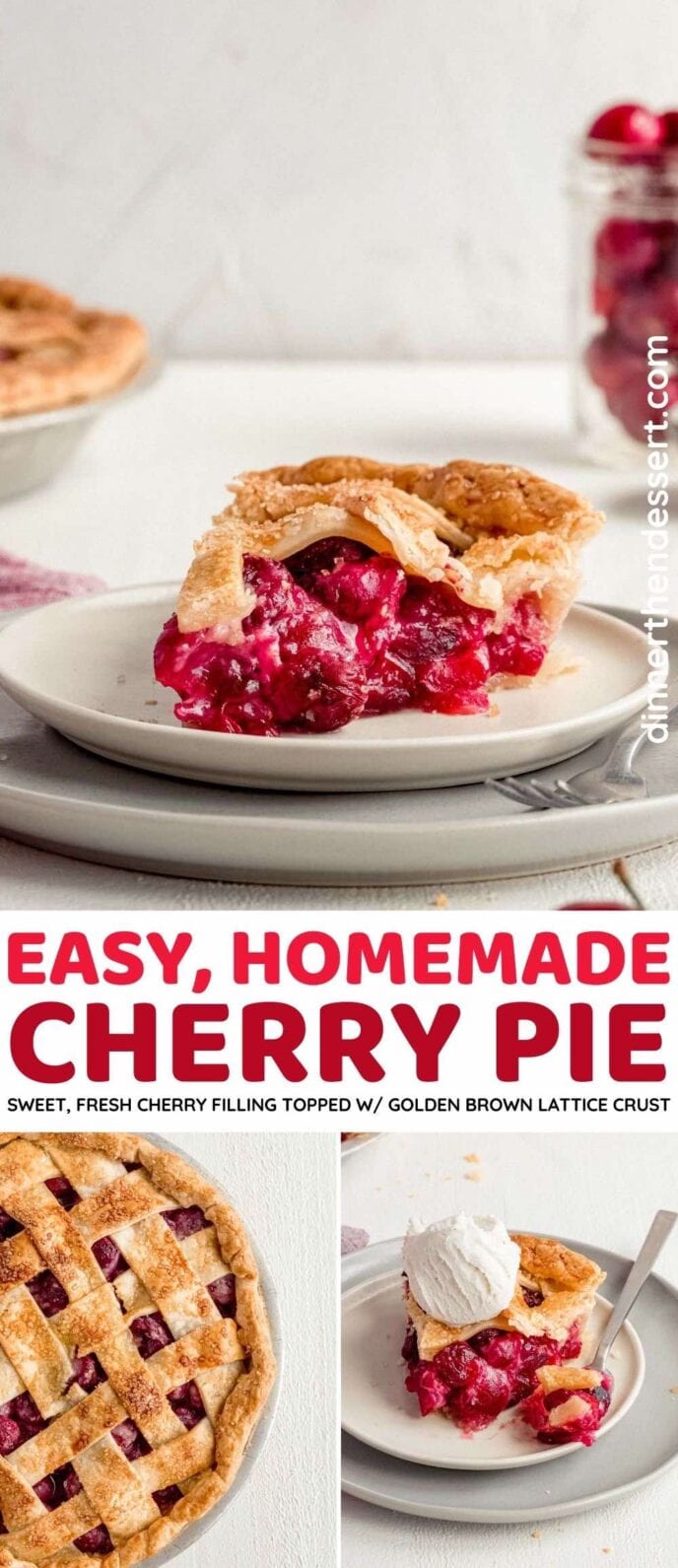 Homemade Cherry Pie collage