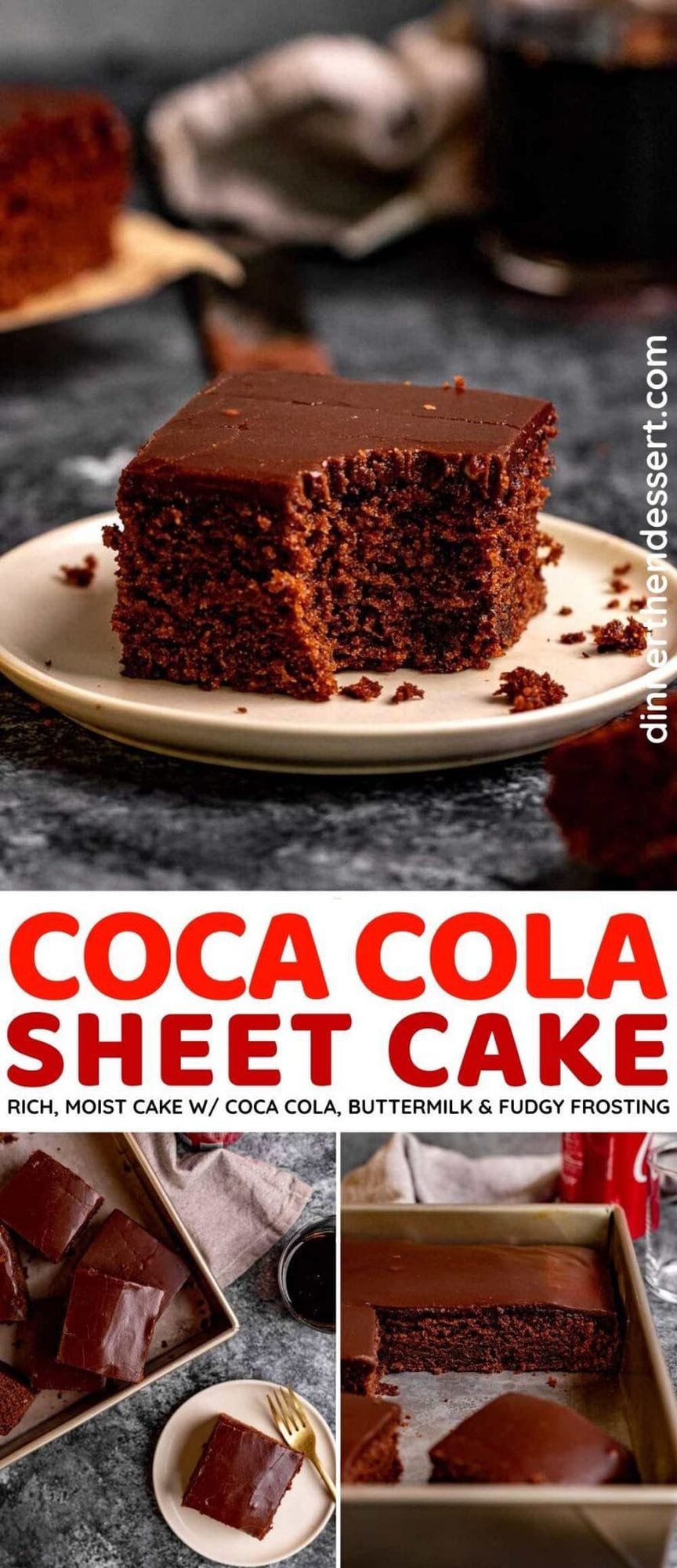 Coca Cola Sheet Cake Dinner, then Dessert
