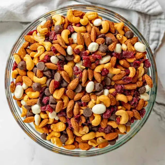 Bowl of fruit and nut mix