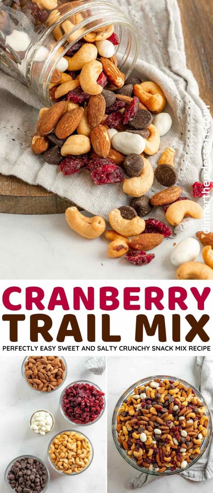 Easy Cranberry Trail Mix Recipe Dinner, then Dessert