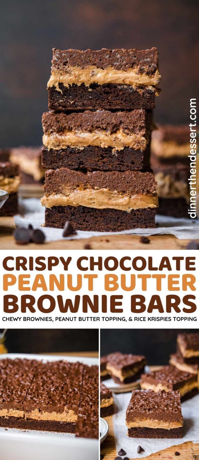 Crispy Chocolate Peanut Butter Bars