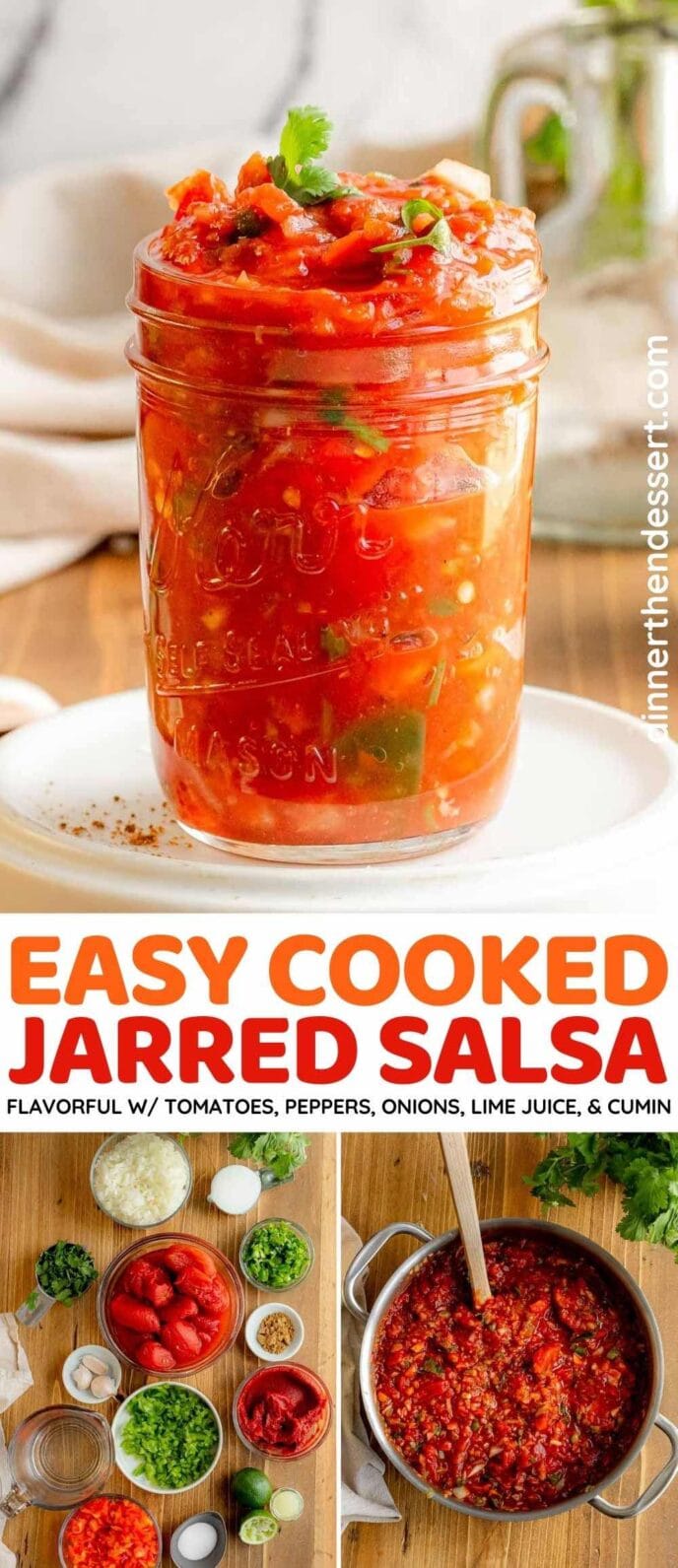 Easy Jarred Salsa collage