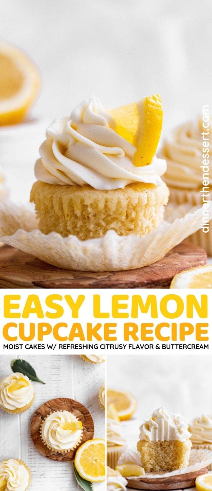 Lemon Cupcakes collage