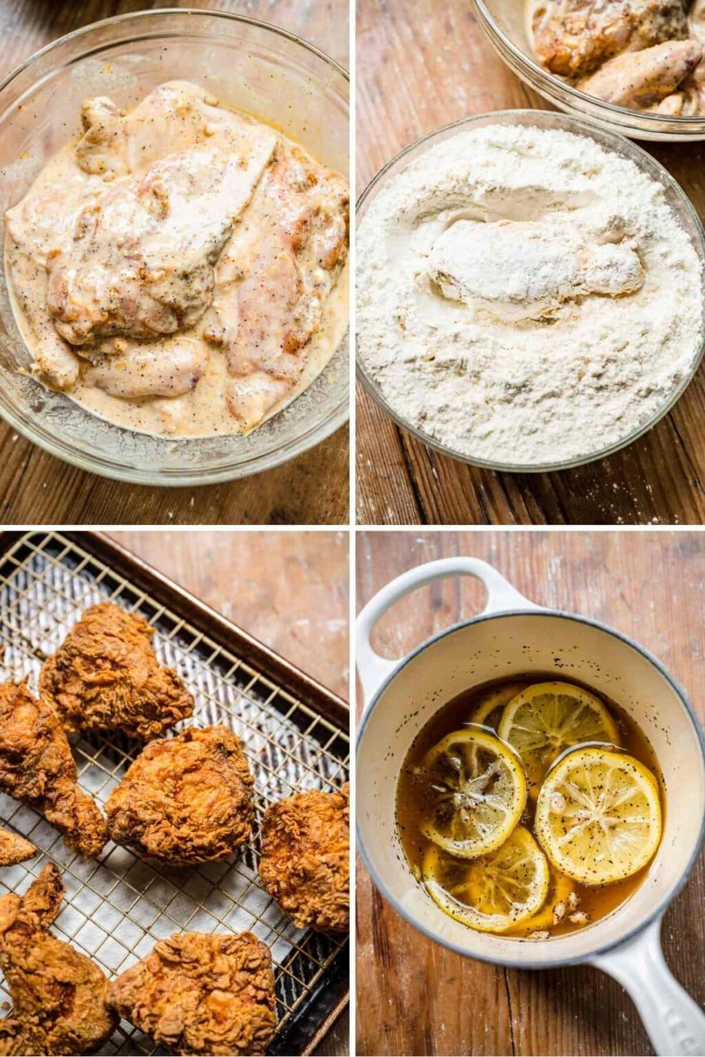 Lemon Pepper Honey Fried Chicken Recipe - Dinner, then Dessert