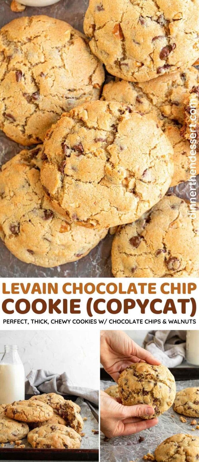 Levain Cookies collage