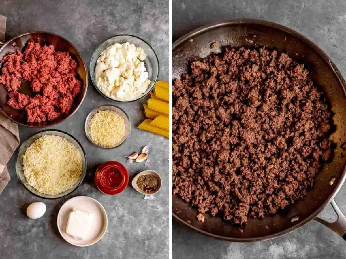 Ingredients prepped for assembly