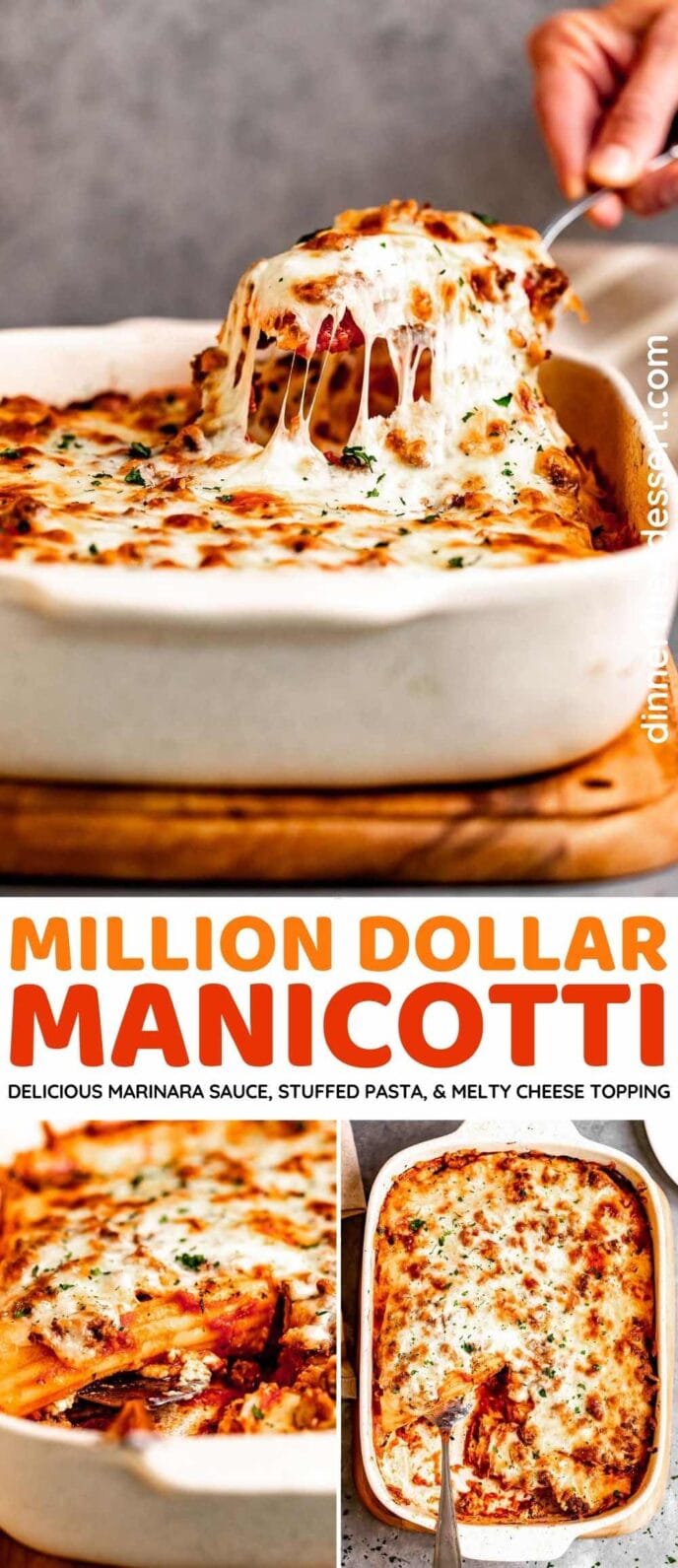 Million Dollar Manicotti collage