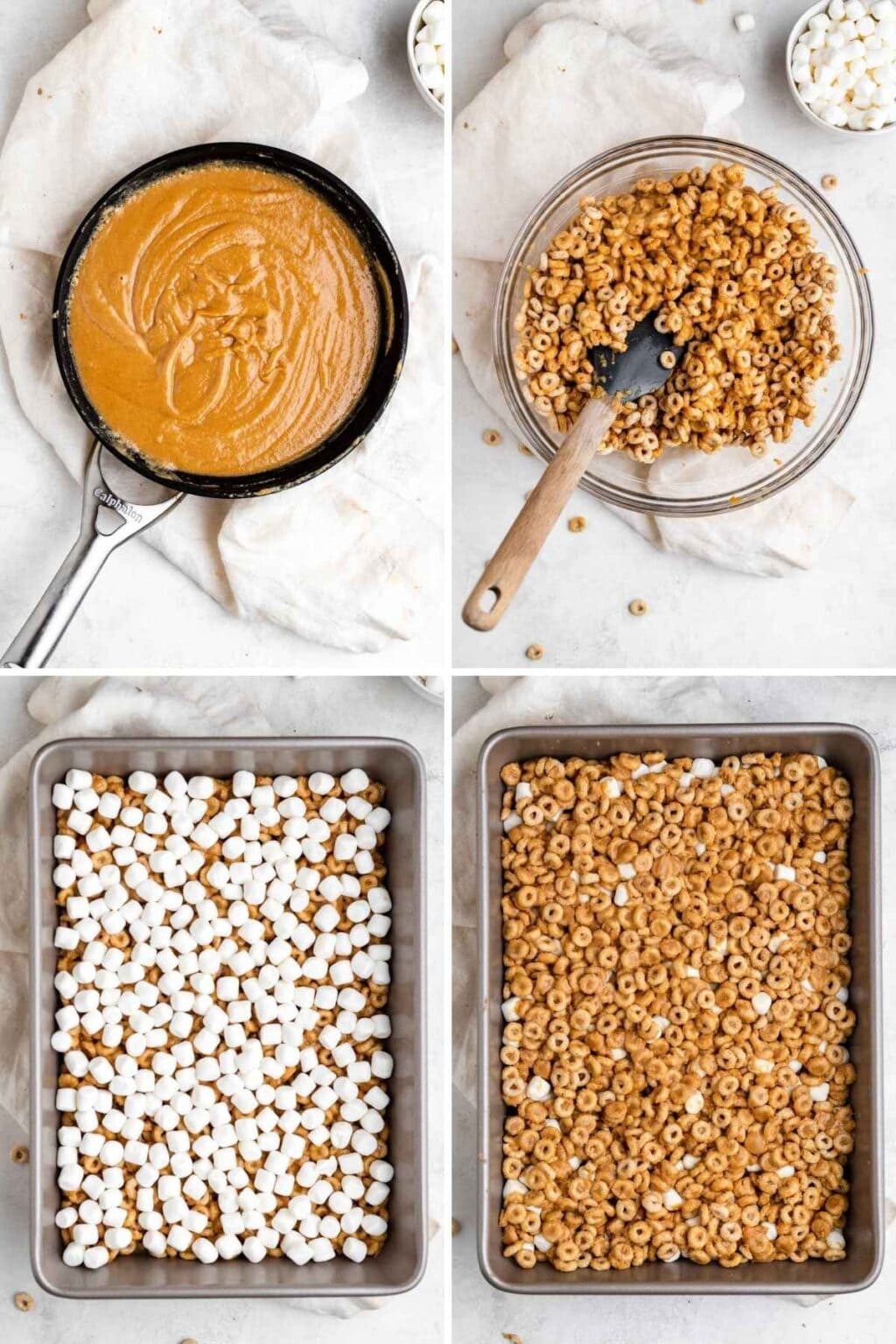 Peanut Butter Marshmallow Cereal Bars Recipe Dinner, then Dessert