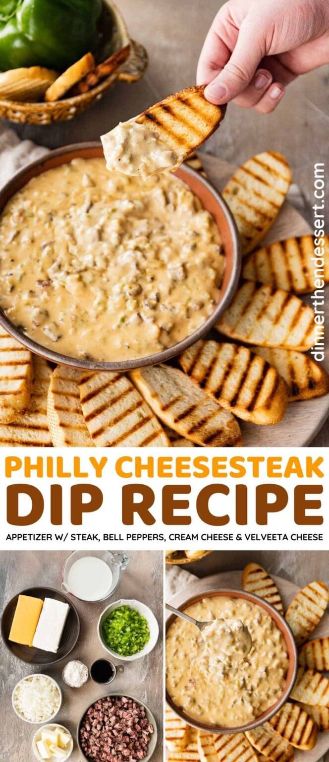 Philly Cheesesteak Dip recipe - Dinner, then Dessert