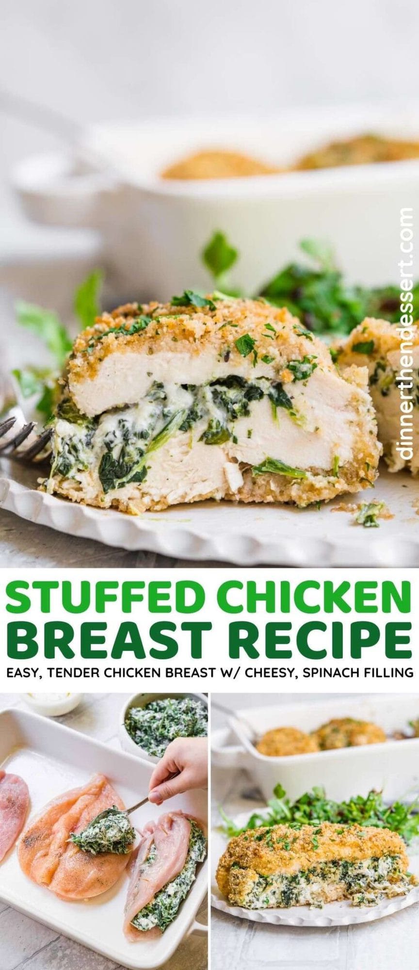 Stuffed Chicken Breast Recipe - Dinner, then Dessert