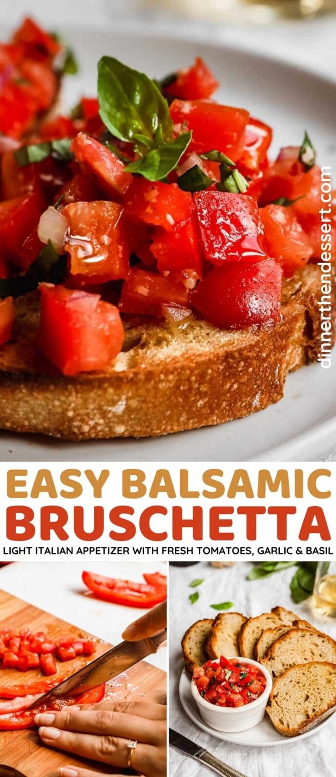 Balsamic Bruschetta collage