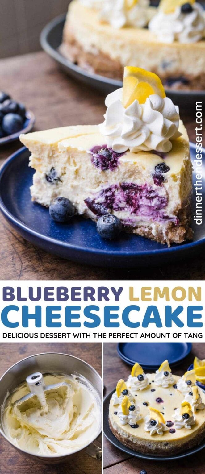 Blueberry Lemon Cheesecake Recipe - Dinner, then Dessert