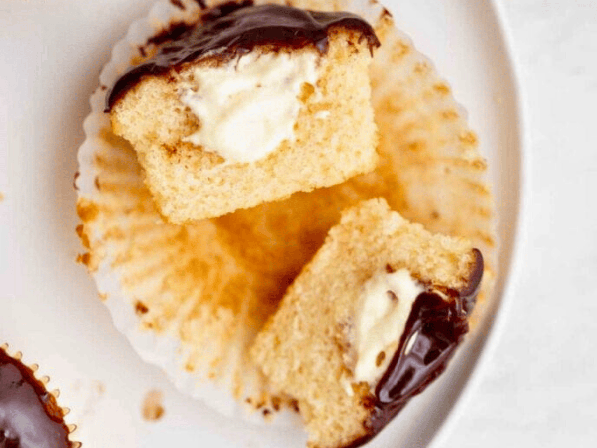 cupcake cross section aerial view