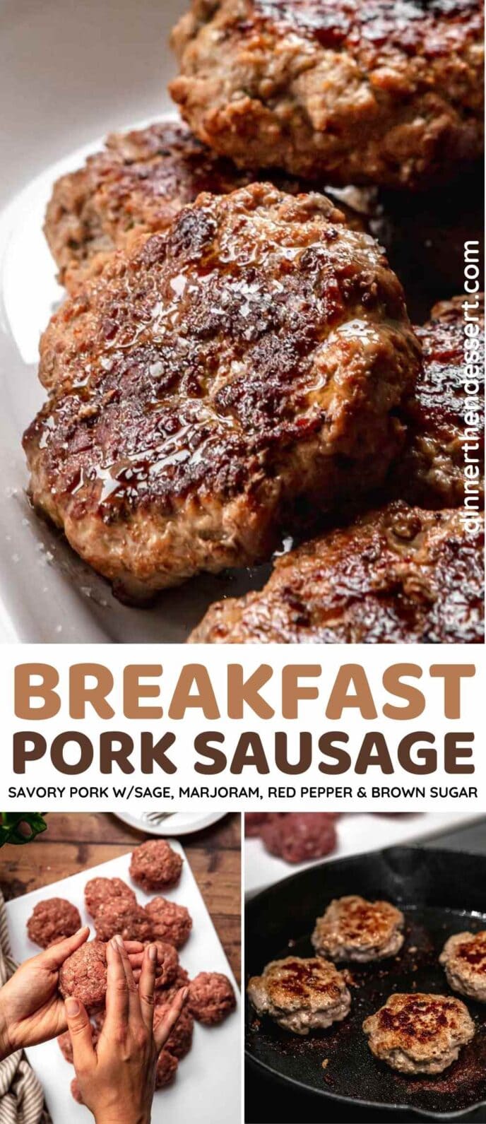 Breakfast Pork Sausage Collage