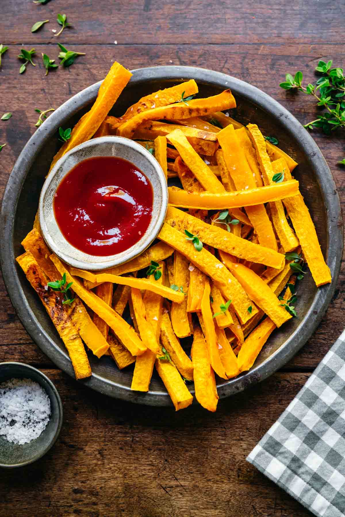 Butternut Squash Fries Dinner, then Dessert