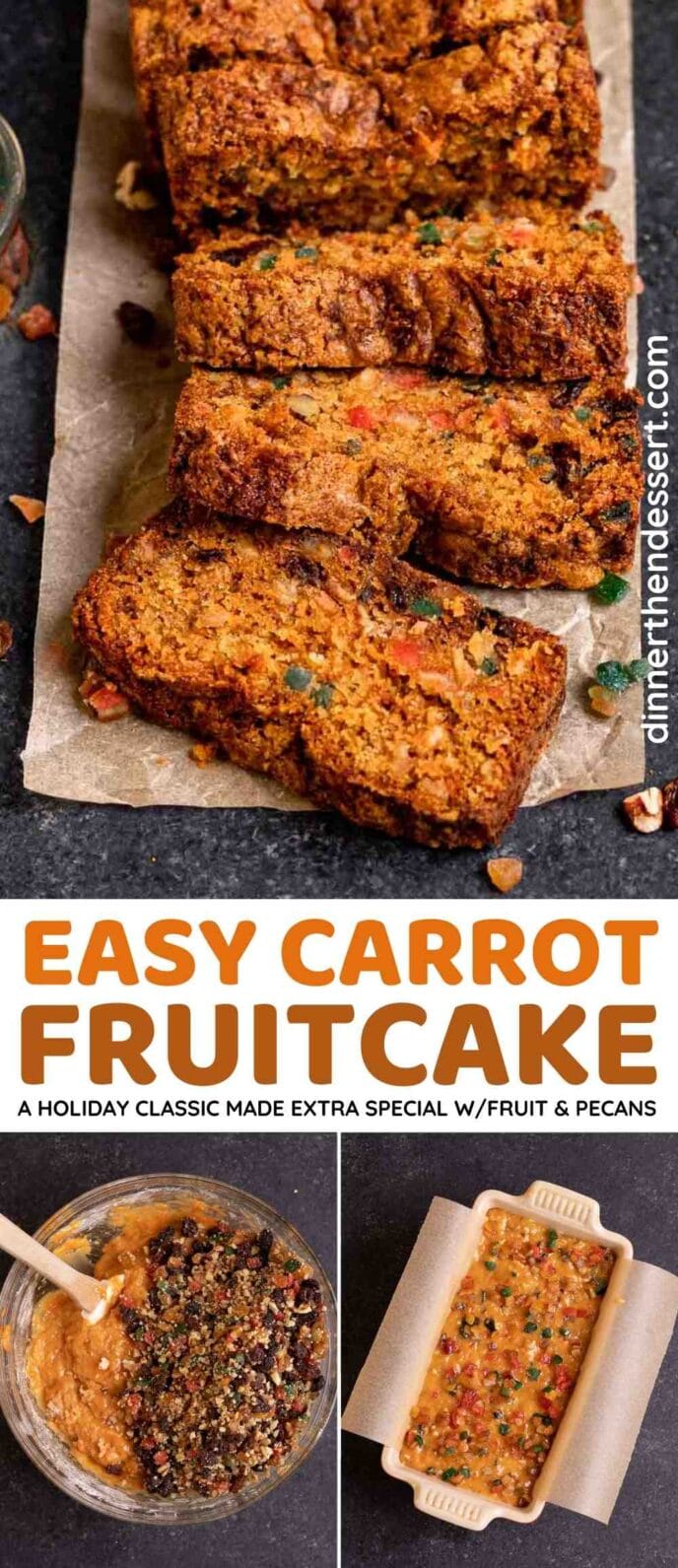 Carrot Fruitcake Collage