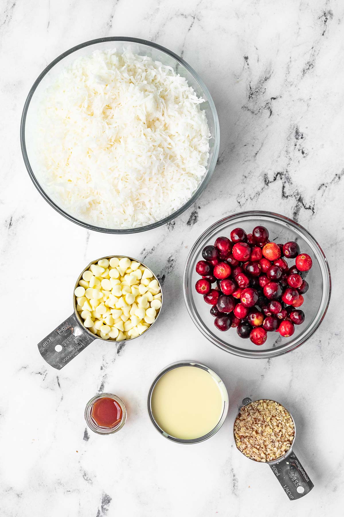 Coconut Cranberry Yummies ingredients