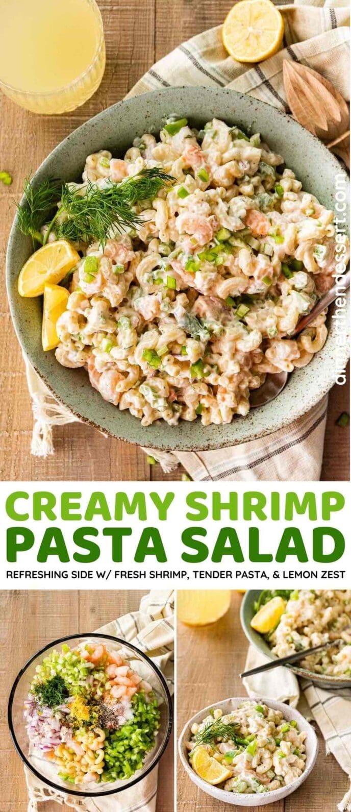 Shrimp Pasta Salad collage