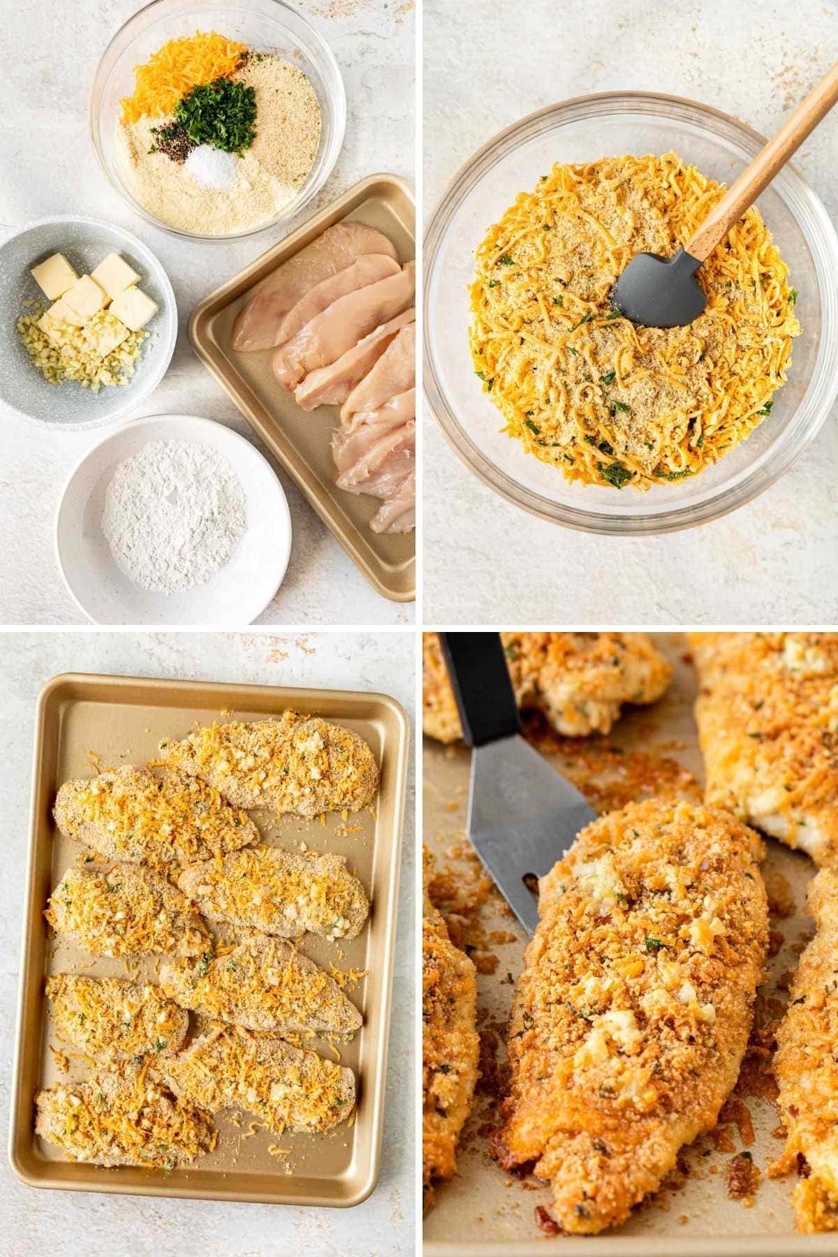 Garlic Cheddar Chicken Collage
