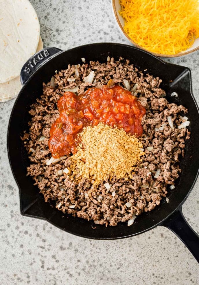 Ground Beef Soft Tacos Recipe - Dinner, then Dessert