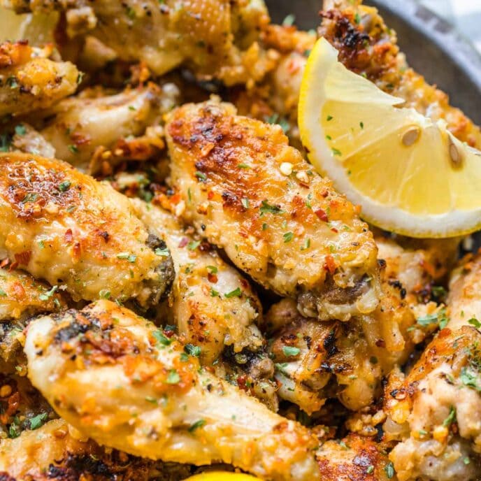 Grilled Chicken Wings Recipe Dinner, then Dessert