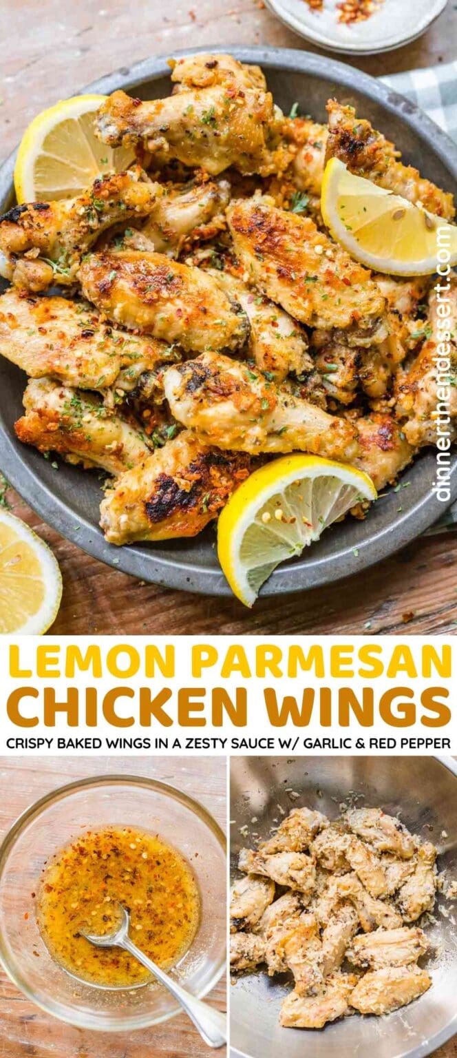 Garlic Parmesan Chicken Wings Recipe Dinner Then Dessert