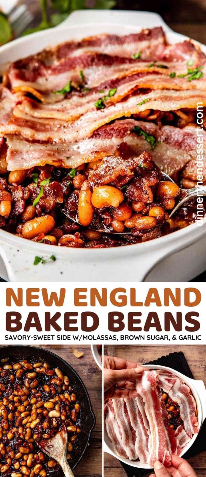 New England Baked Beans Collage