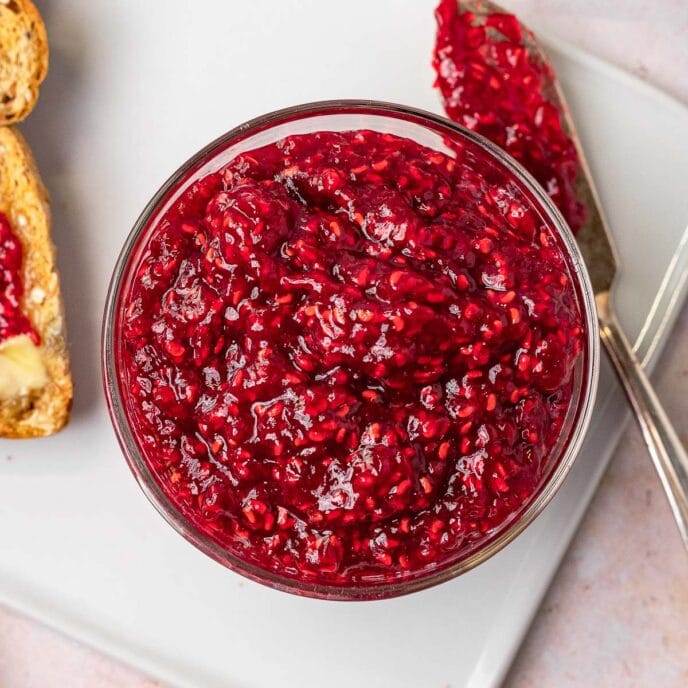 Easy Raspberry Jam (No Pectin!) Recipe Dinner, then Dessert