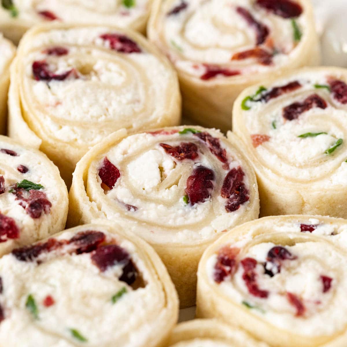 Cranberry Feta Pinwheels