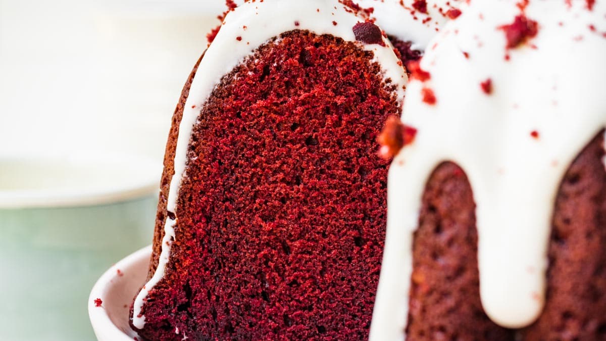 Easy Red Velvet Bundt Cake Recipe - Dinner, then Dessert