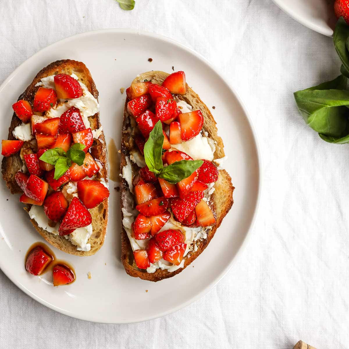 Strawberry Goat Cheese Bruschetta Recipe - Dinner, Then Dessert