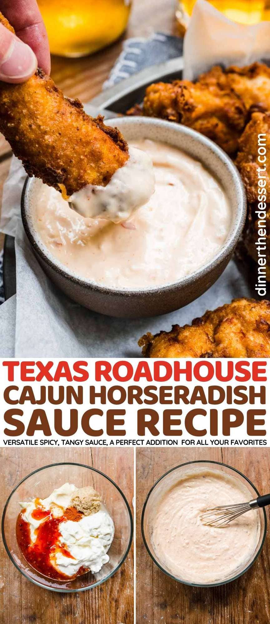 Texas Roadhouse Cajun Horseradish Sauce collage